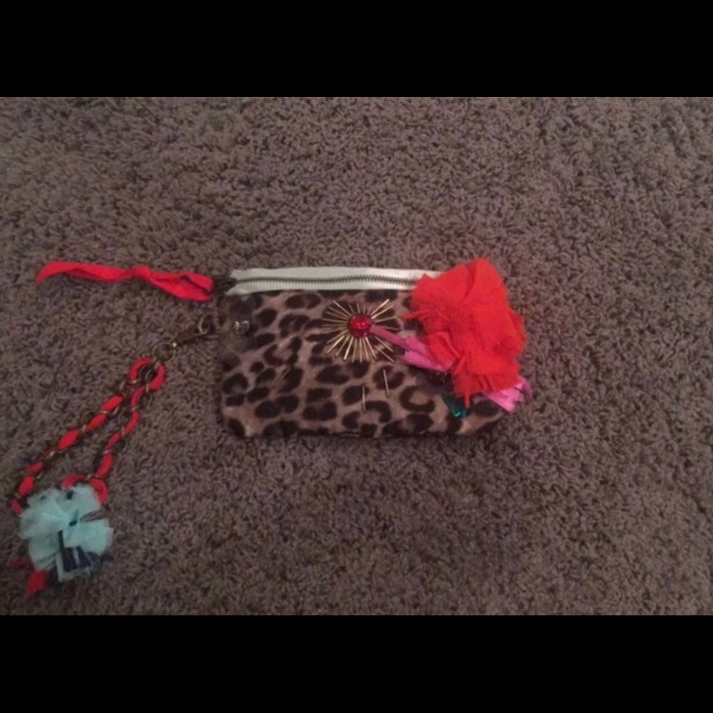 Lanvin fo H&M leopard Wristlet